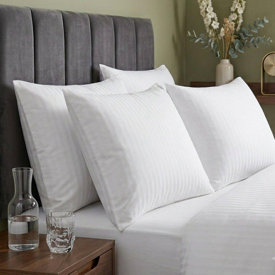 Satin stripe pillow
